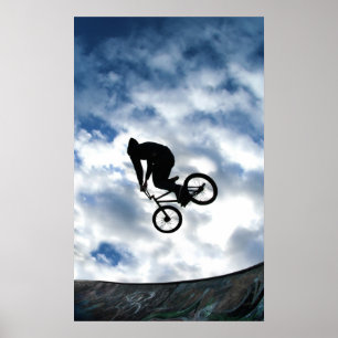 BMX rider bij Devonshire Green, Sheffield Poster