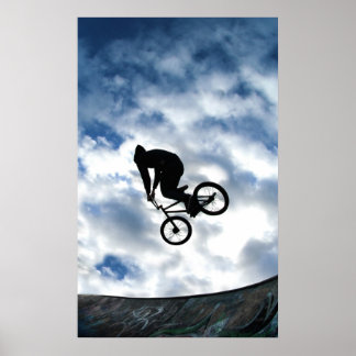 BMX rider bij Devonshire Green, Sheffield Poster
