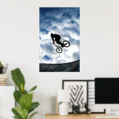 BMX rider bij Devonshire Green, Sheffield Poster (Thuiskantoor)