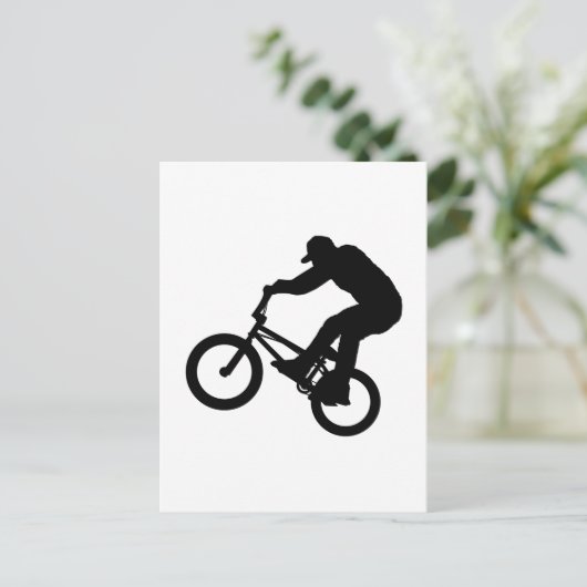 BMX Rider Briefkaart (Staand voorkant)