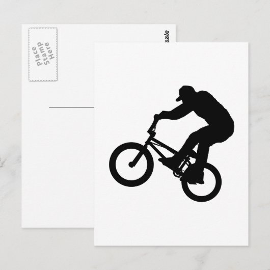 BMX Rider Briefkaart (Voorkant / Achterkant)