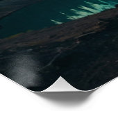 BMX Rider door een Forest Lake Perfect Poster (Hoek)