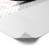 BMX Rider in Abstracte Spletters SQ van de Verf me Poster (Hoek)