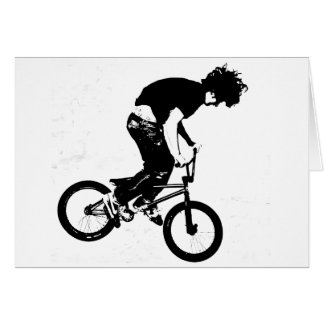 BMX Rider in zwart-wit