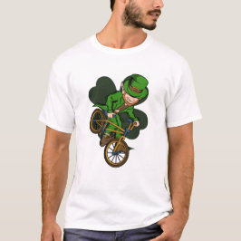 BMX Rider Leprechaun St. Patrick's Day BMX Fiets T-shirt