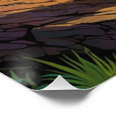 BMX Rider op Berghelling Perfect Poster (Hoek)