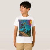 BMX Rider op Berghelling T-shirt (Voorkant volledig)