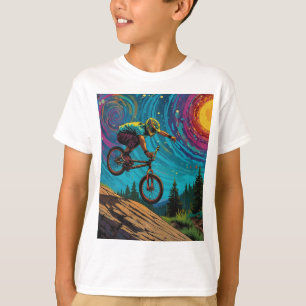 BMX Rider op Berghelling T-shirt