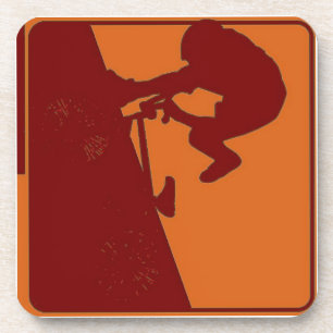 BMX Rider Pop Art Bier Onderzetter
