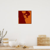 BMX Rider Pop Art Poster (Keuken)