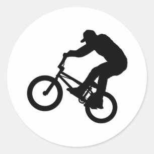 BMX Rider Ronde Sticker