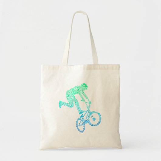 BMX rijder fiets stunt racen Kinder jongens Tote Bag (Voorkant)