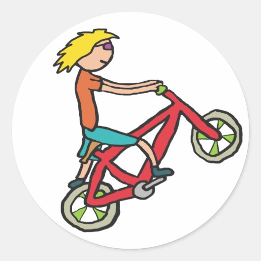 BMX RONDE STICKER (Voorkant)