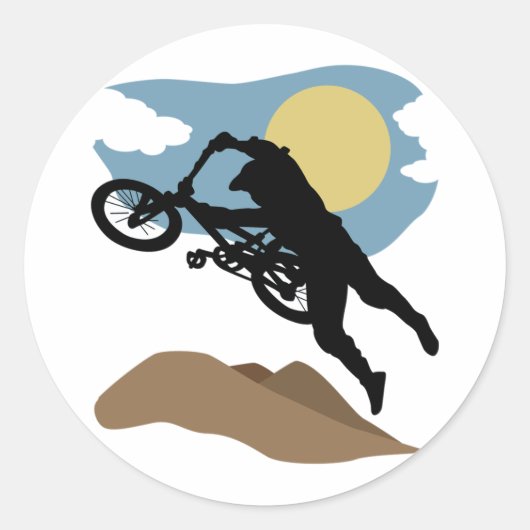 BMX RONDE STICKER (Voorkant)