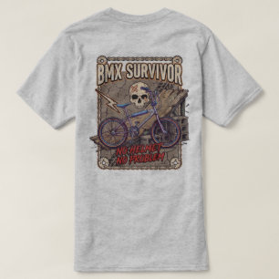 BMX-schets ramp overlevende 1980s grafisch T-shirt