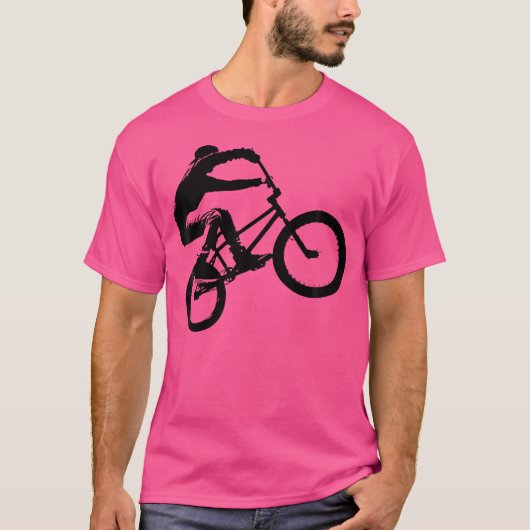 BMX-silhouet T-shirt (Voorkant)