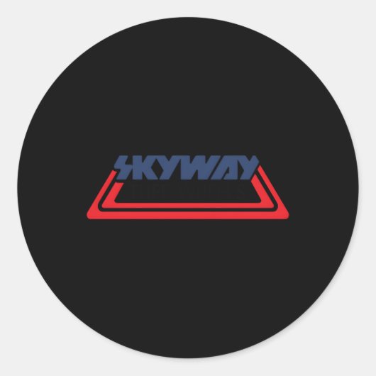 BMX Skyway Tuff Wielen Ronde Sticker (Voorkant)