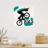 BMX Soaring, Copyright Karen J Williams Poster (Keuken)