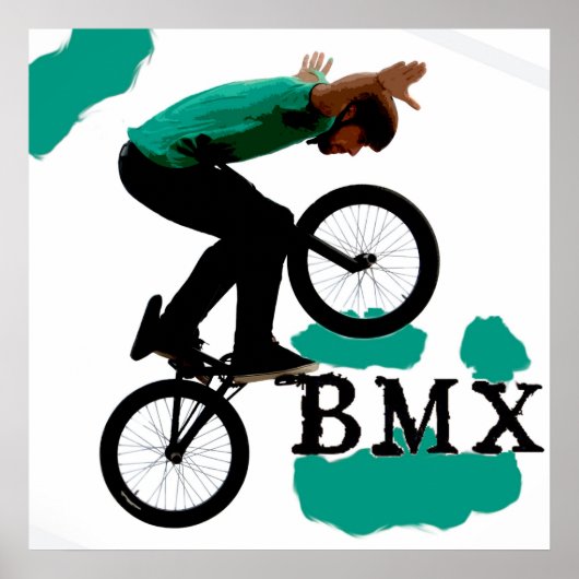 BMX Soaring, Copyright Karen J Williams Poster (Voorkant)
