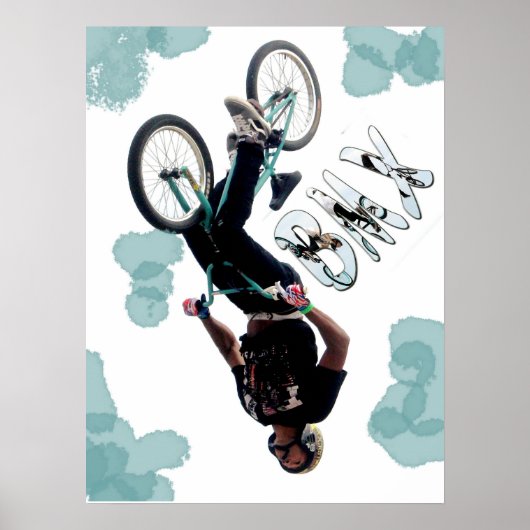 BMX Splash, Copyright Karen J Williams Poster (Voorkant)