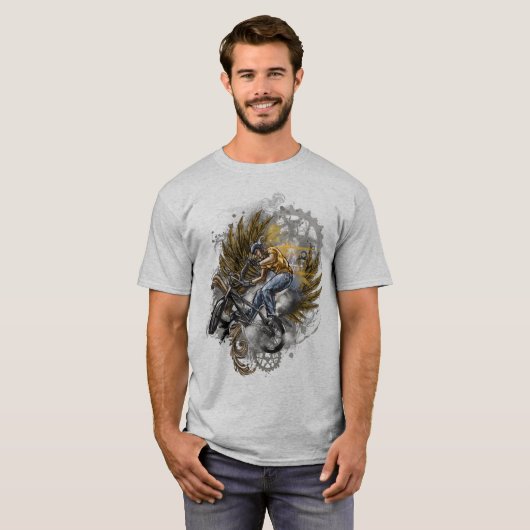 BMX, Sport Rijder, T-shirt (Voorkant volledig)