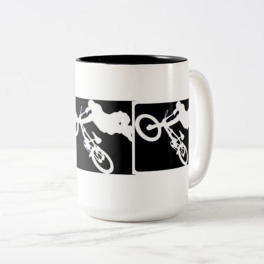 BMX SPORTS TWEEKLEURIGE KOFFIEMOK (Voorkant rechts)