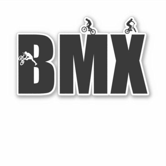 Bmx Sticker (Voorkant)