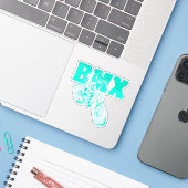BMX STICKER (Laptop met iPhone)