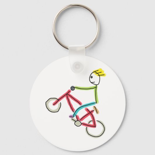 BMX Stickman Sleutelhanger (Voorkant)