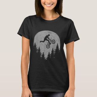 Bmx stunt dirt bike maan freestyle rijder cadeau t-shirt