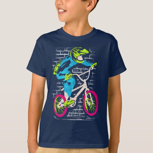 Bmx T-Shirt - Bmx Bike - Bmx Shirt Graffiti (Voorkant)