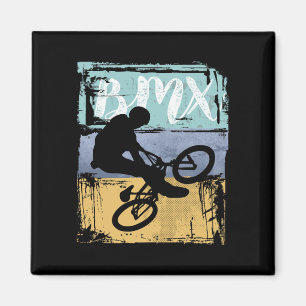 BMX-T-shirt - Retro BMX Bike Rider Magneet