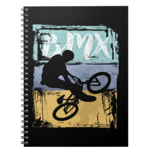 BMX-T-shirt -  Retro BMX Bike Rider Notitieboek