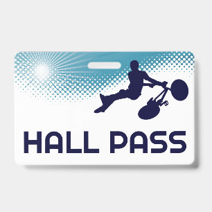 BMX Teacher Hall Pass Badge