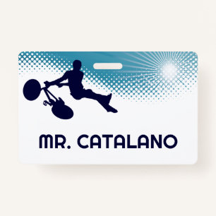 BMX Teacher Hall Pass Badge