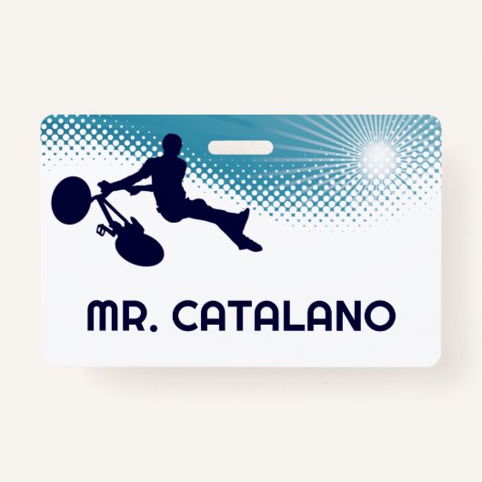 BMX Teacher Hall Pass Badge (Achterkant)