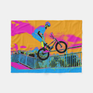 BMX Trickster - BMX Trick Bike Fleece Deken
