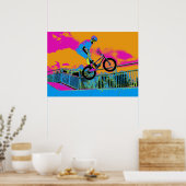 BMX Trickster - BMX Trick Bike Poster (Keuken)