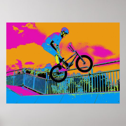 BMX Trickster - BMX Trick Bike Poster (Voorkant)