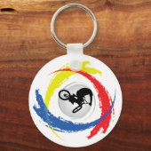 BMX Tricolor Emblem Sleutelhanger (Voorkant)
