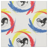 BMX Tricolor Emblem Stof (Close Up)