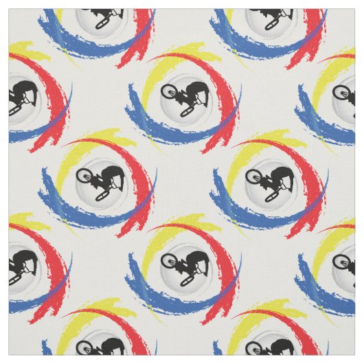 BMX Tricolor Emblem Stof (Swatch)