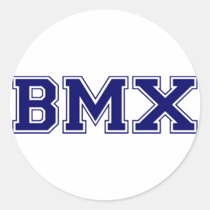 BMX University Style Ronde Sticker