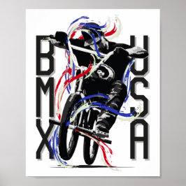 BMX USA America | Bmx-Poster Poster