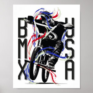 BMX USA America   Bmx-Poster Poster