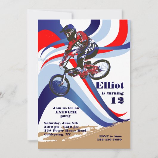 BMX USA Invitation Kaart (Voorkant)