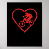 BMX-Valentijnsdag motorfiets Poster (Voorkant)