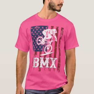 BMX Verenigde Staten Amerikaanse vlag sport fan bi T-shirt