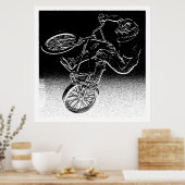 BMX vervorming, Copyright Karen J WilliamsBMX Poster (Keuken)