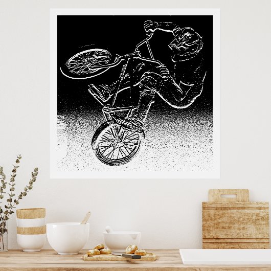 BMX vervorming, Copyright Karen J WilliamsBMX Poster (Keuken)